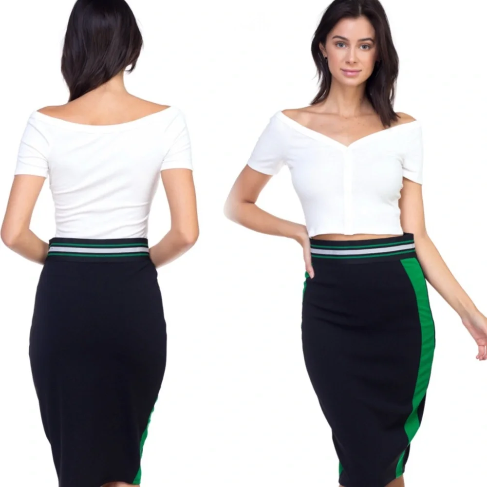 White Off-Shoulder Crop Top - Picture 3 of 8